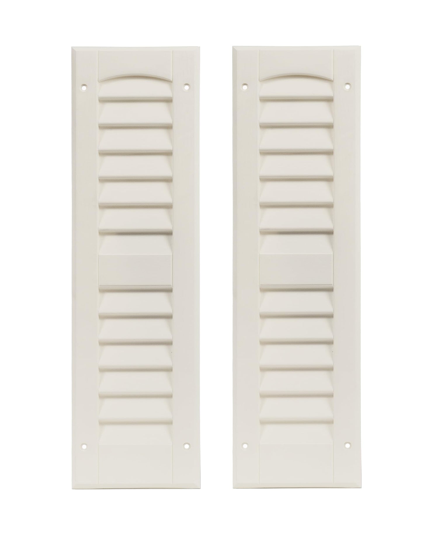 6" x 21" Louvered Shed Shutters, 1 Pair
