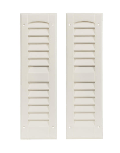6" x 21" Louvered Shed Shutters, 1 Pair
