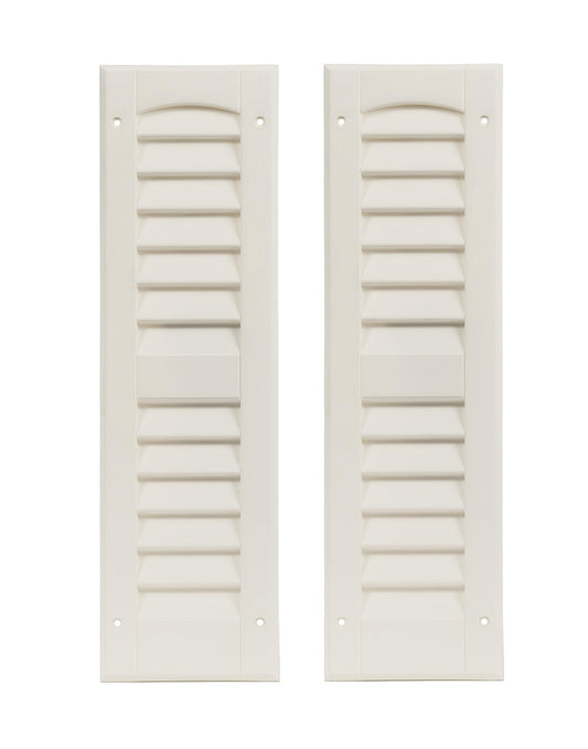 6" x 21" Louvered Shed Shutters, 1 Pair
