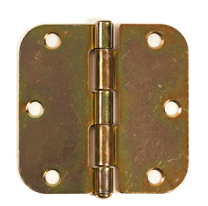 3-1/2" x 3-1/2" Rounded Butt Hinges, 18-Pack