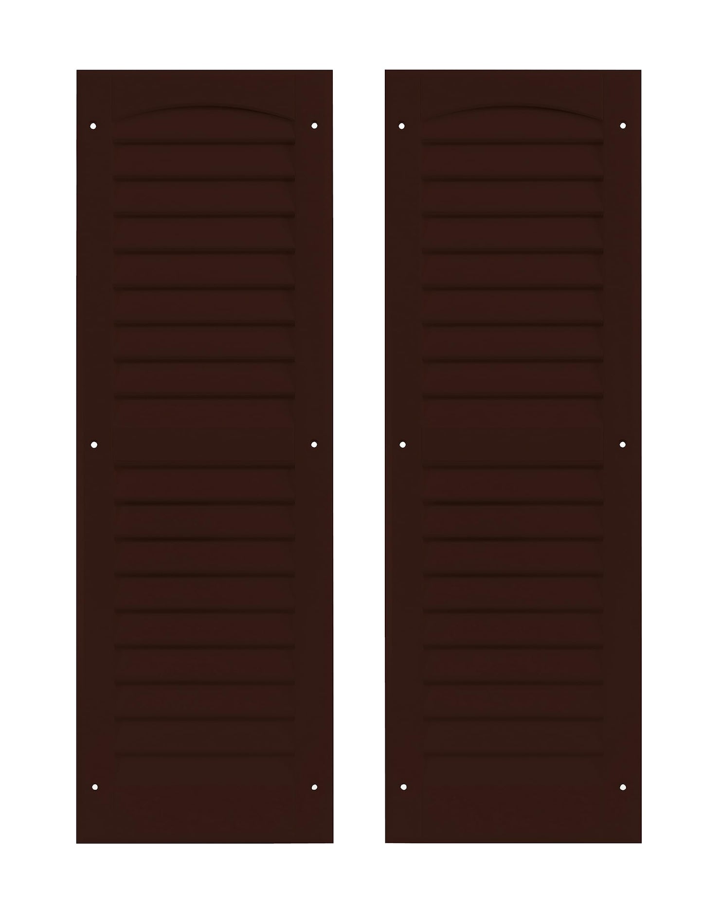 9" x 27" Louvered Shed Shutters, 1 Pair