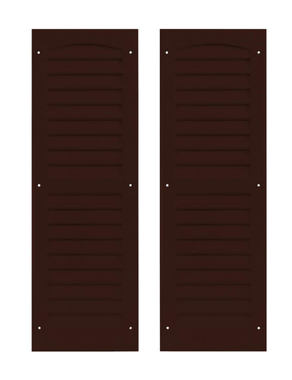 9" x 27" Louvered Shed Shutters, 1 Pair