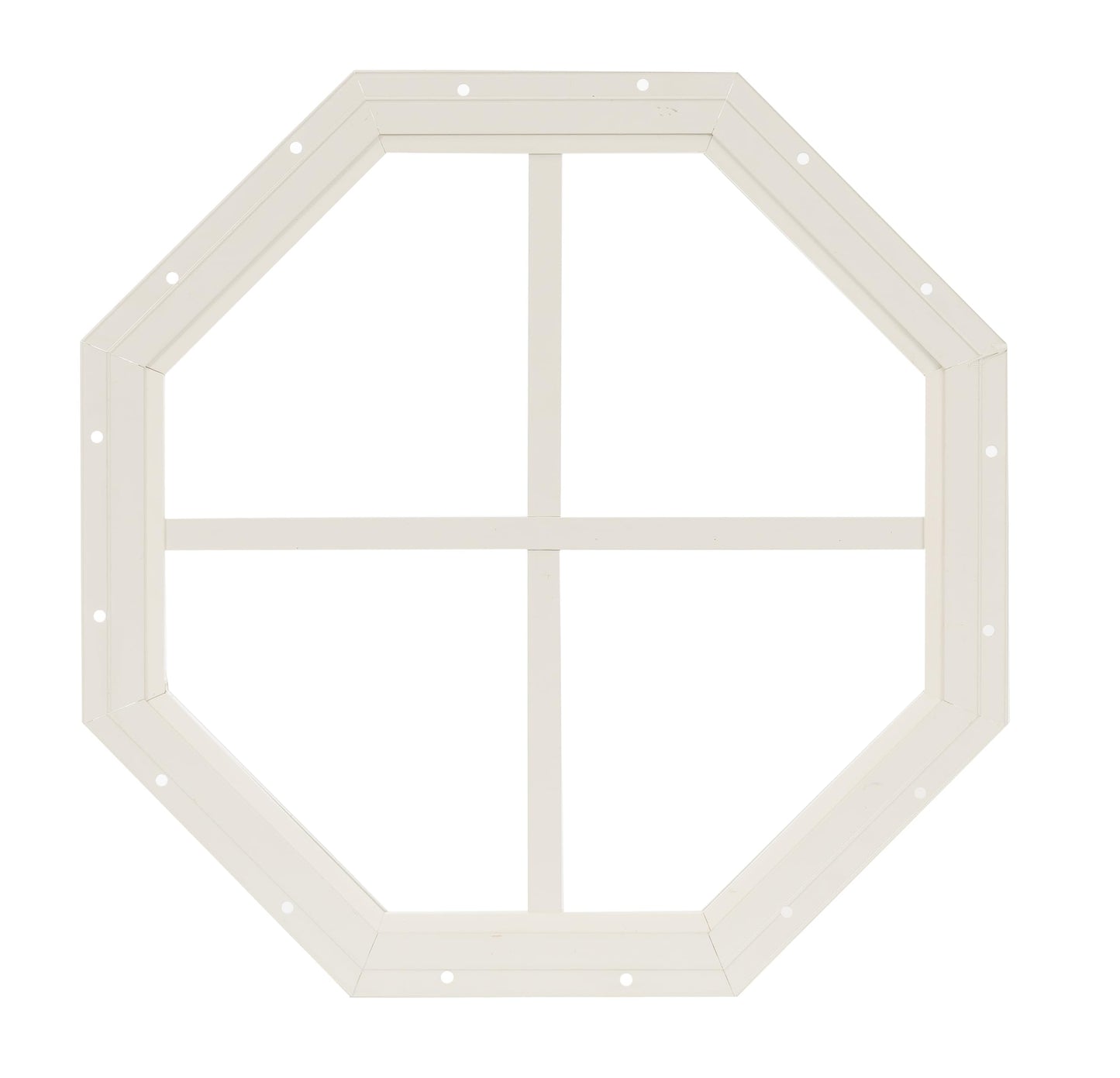 14" & 18" Octagon Gable Window, Fixed Flush Mount