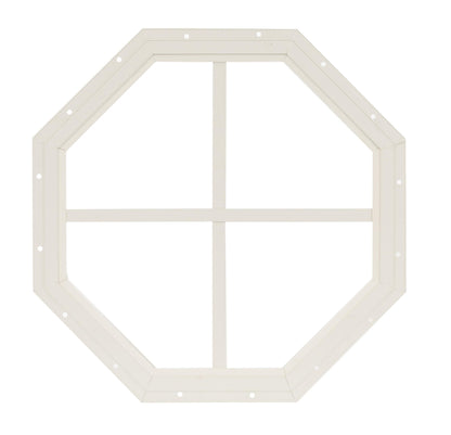 14" & 18" Octagon Gable Window, Fixed Flush Mount