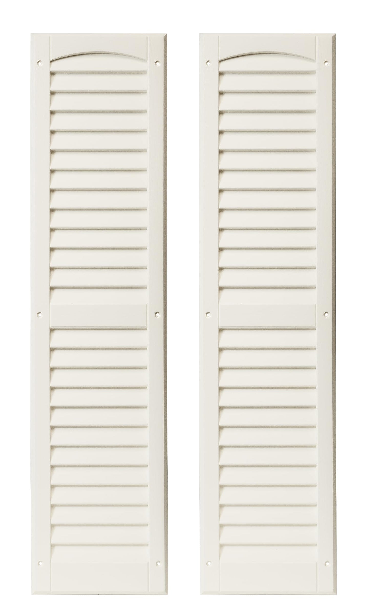 9" x 36" Paintable Louvered Shed Shutters, 1 Pair