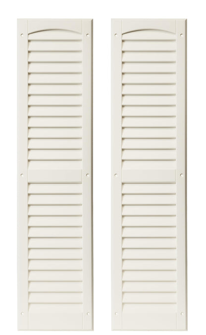 9" x 36" Paintable Louvered Shed Shutters, 1 Pair
