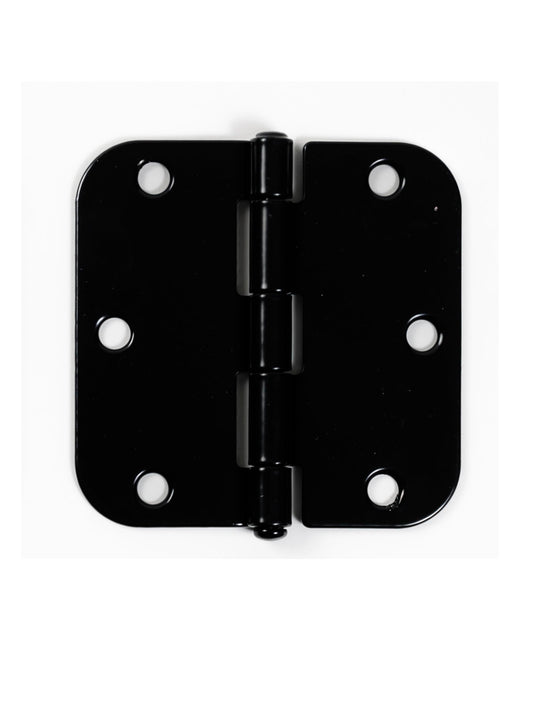 3-1/2" x 3-1/2" Rounded Butt Hinges, 18-Pack