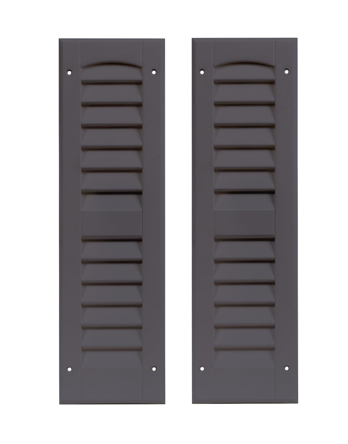 6" x 21" Louvered Shed Shutters, 1 Pair