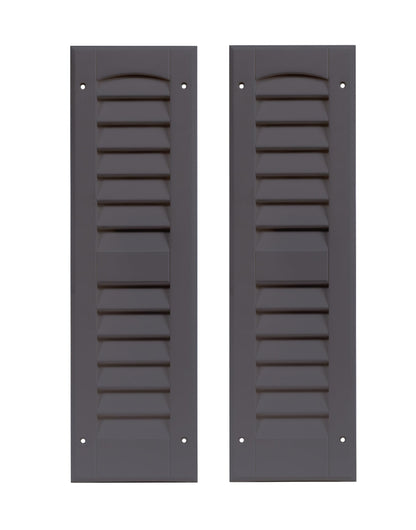 6" x 21" Louvered Shed Shutters, 1 Pair