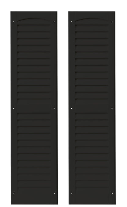 9" x 36" Louvered Shed Shutters, 1 Pair