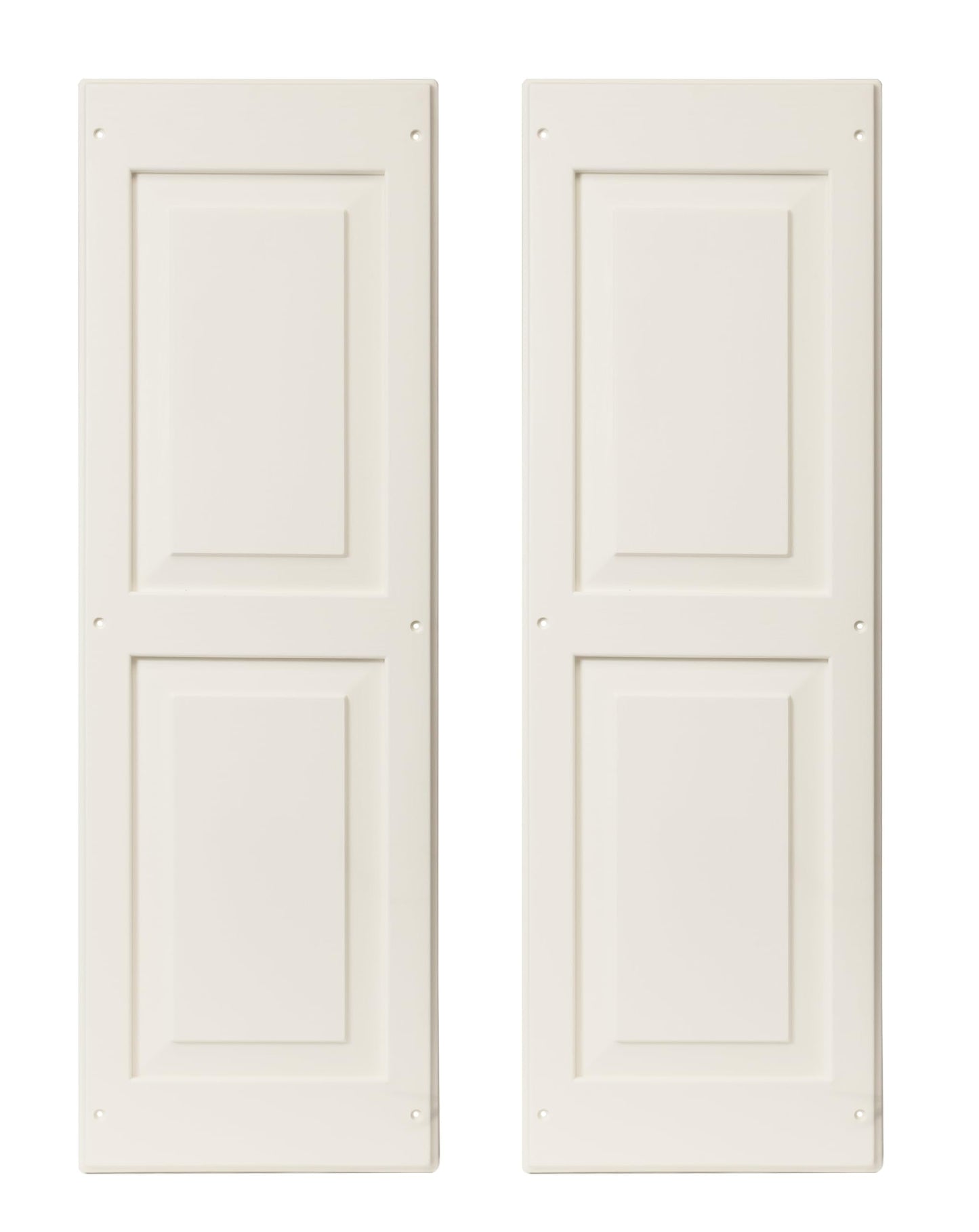 12" x 36" Paintable Raised Panel Shed Shutters, 1 Pair
