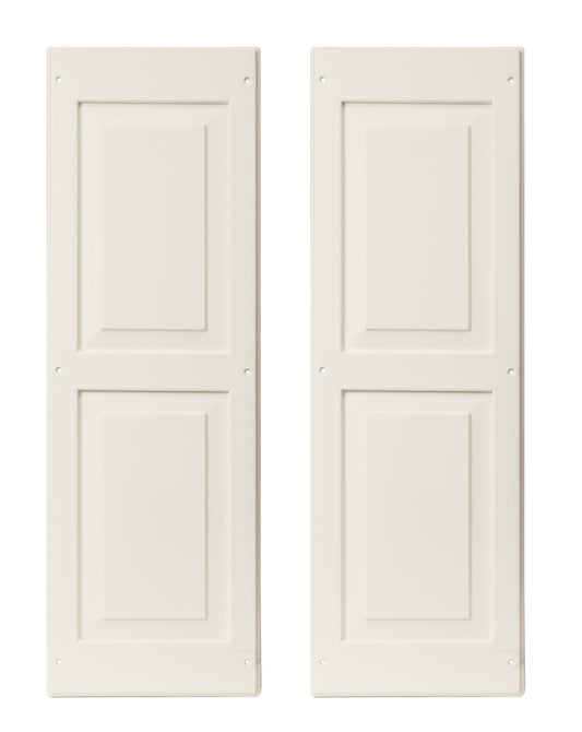 12" x 36" Raised Panel Shed Shutters, 1 Pair
