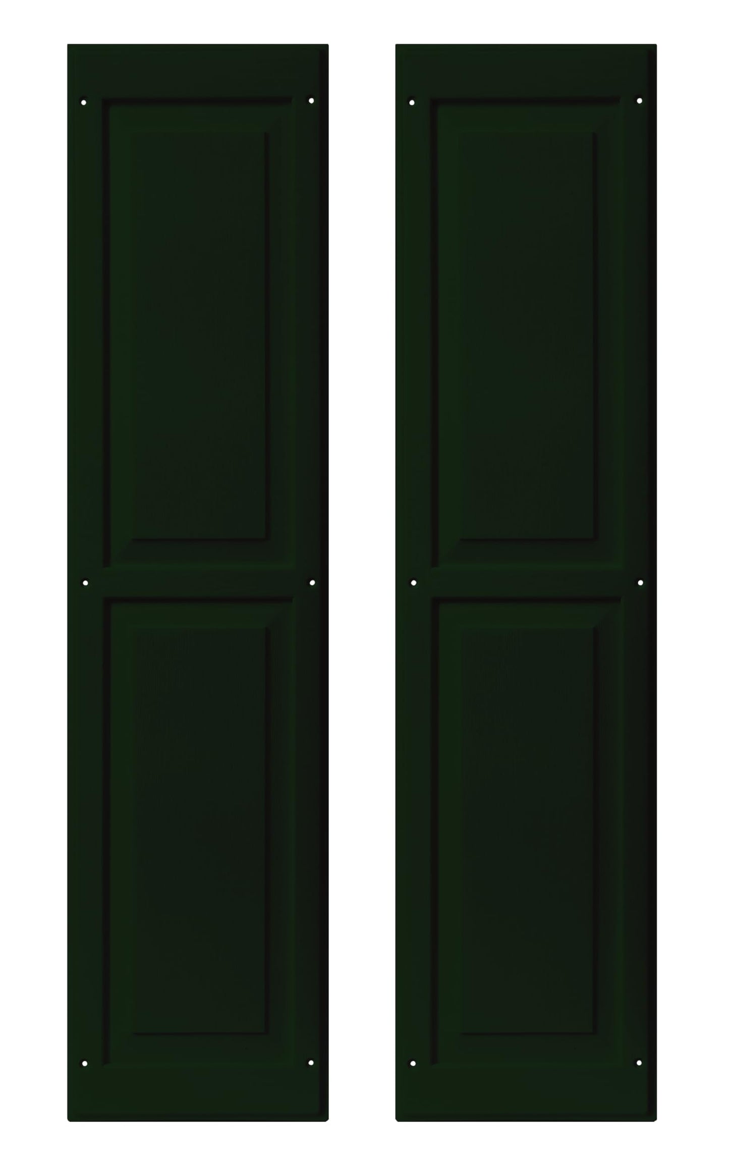 9" x 36" Raised Panel Shed Shutters, 1 Pair
