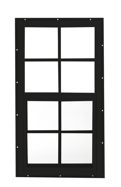 Apple Outdoor Supply 14x27 Shed Window, J-Lap Sliding Window with Tempered Glass & Screen, 1-Pack
