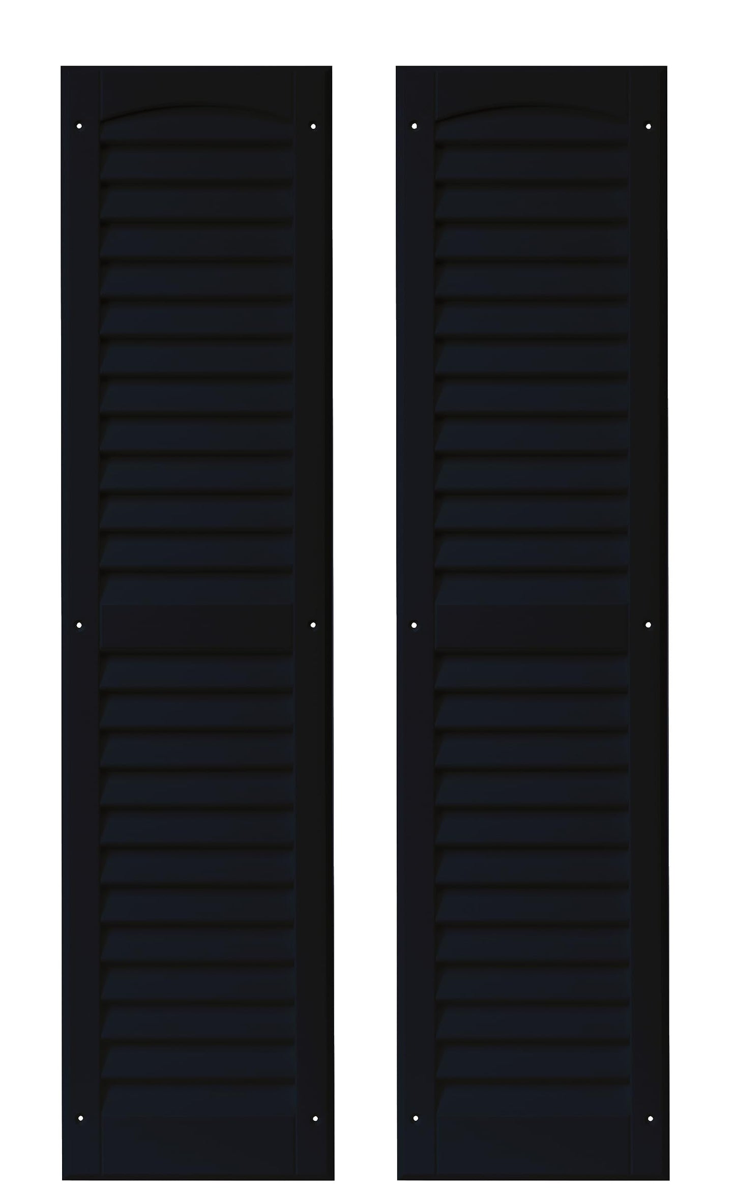 9" x 36" Louvered Shed Shutters, 1 Pair