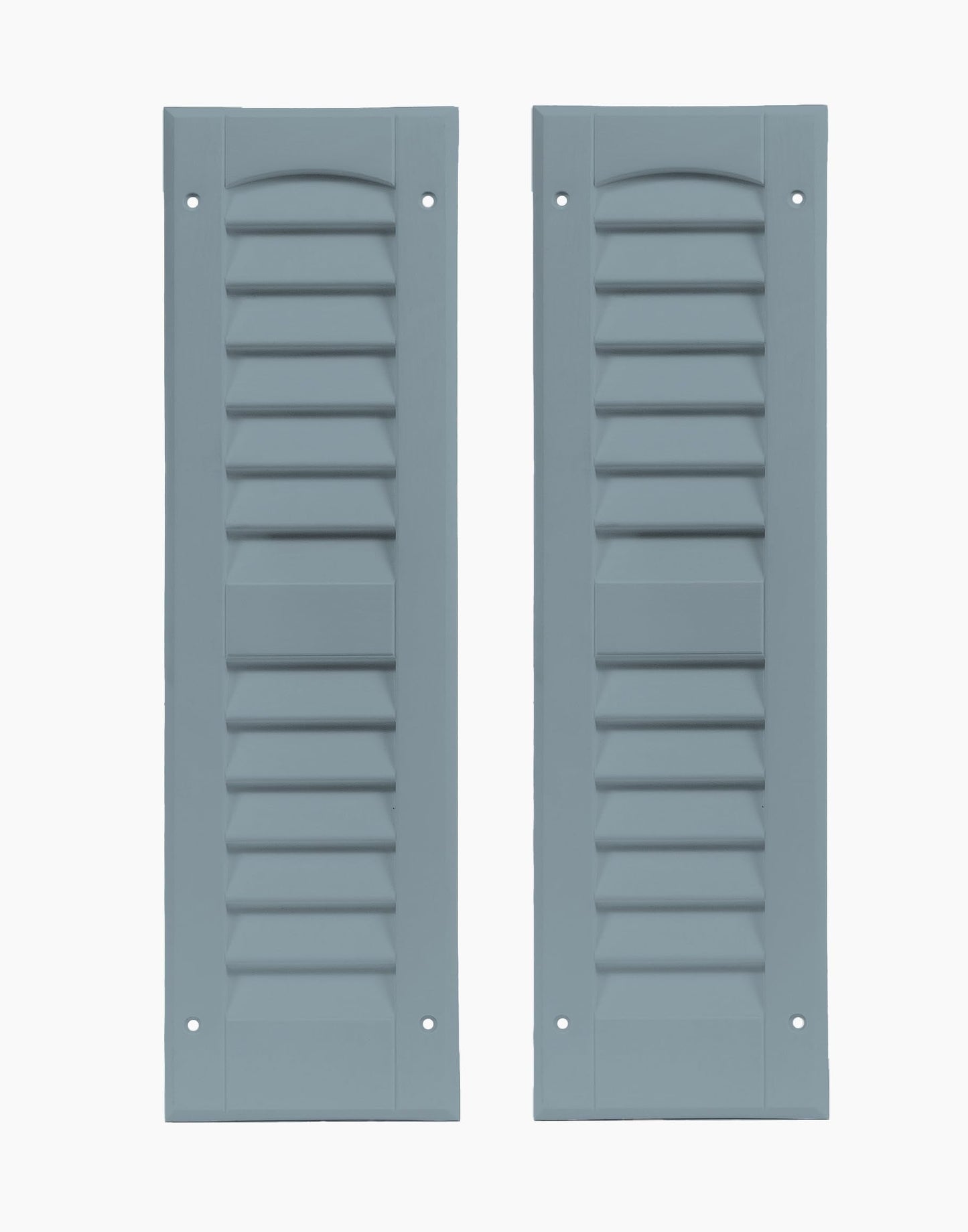 6" x 21" Louvered Shed Shutters, 1 Pair