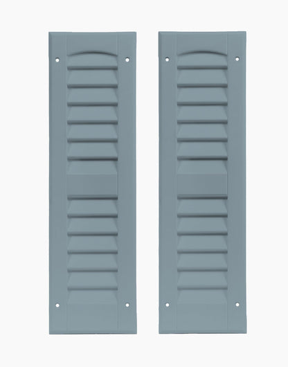 6" x 21" Louvered Shed Shutters, 1 Pair