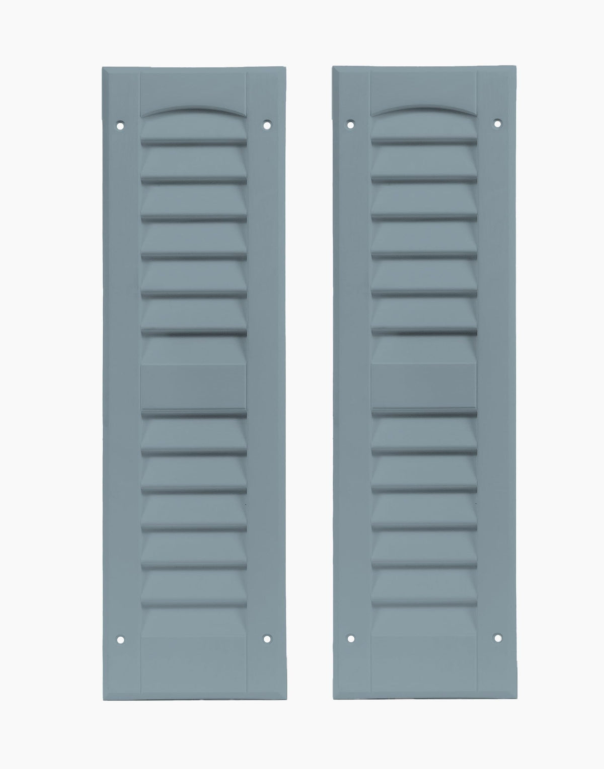 6" x 21" Louvered Shed Shutters, 1 Pair