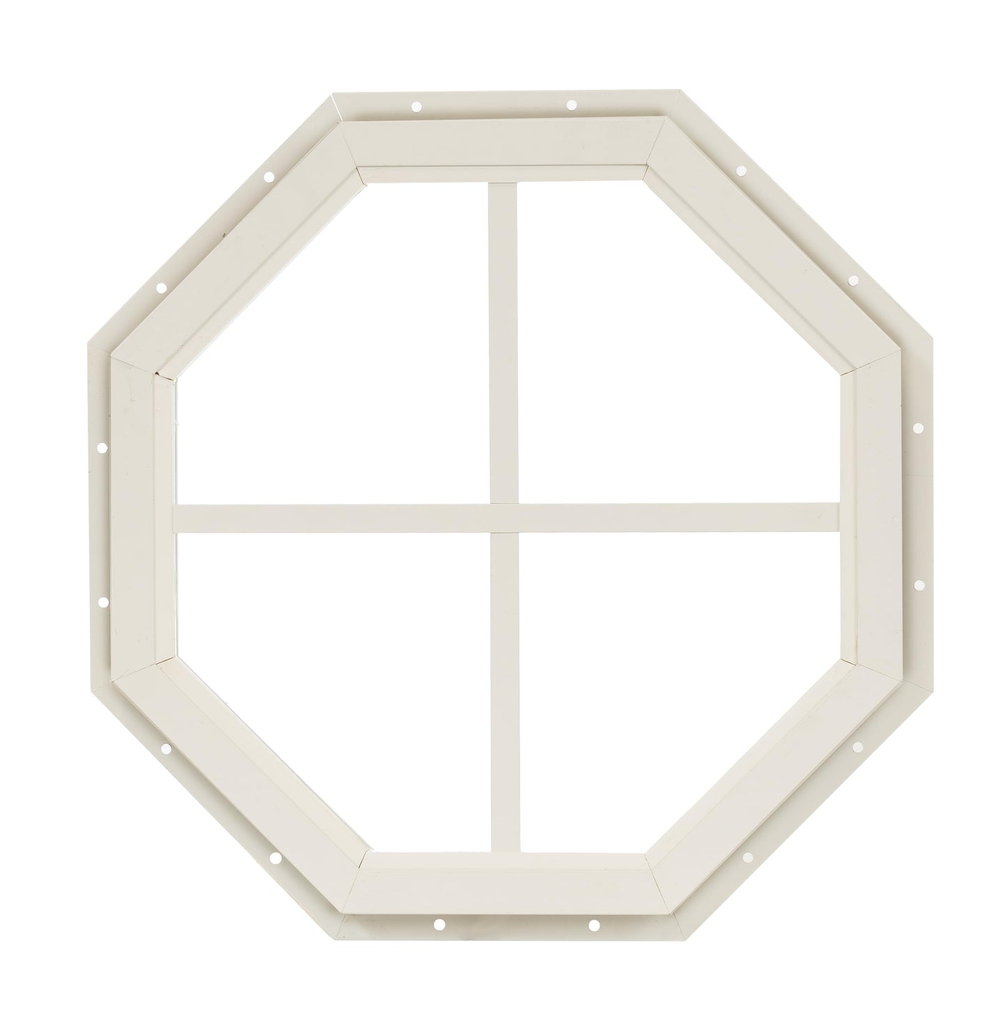 Shed Window 14" Octagon Gable J-Lap, Tempered Glass, for Sheds, Playhouses, and Chicken Coops 1 PK (WOCT14WJ-BX1)