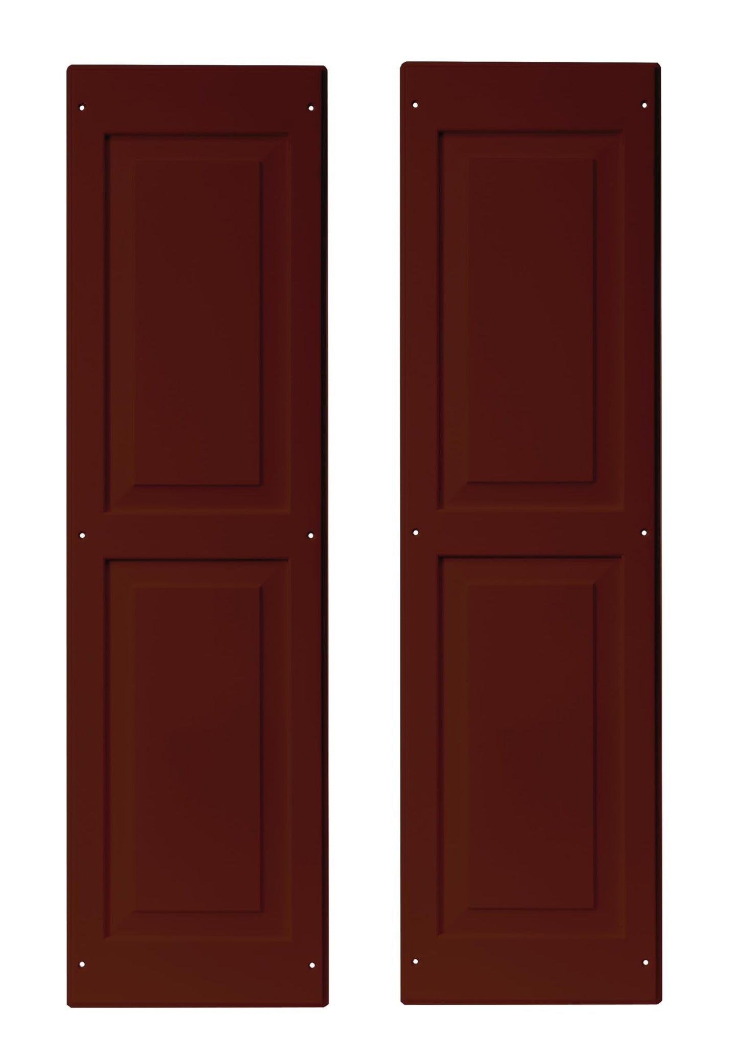 12" x 43" Raised Panel Shed Shutters, 1 Pair