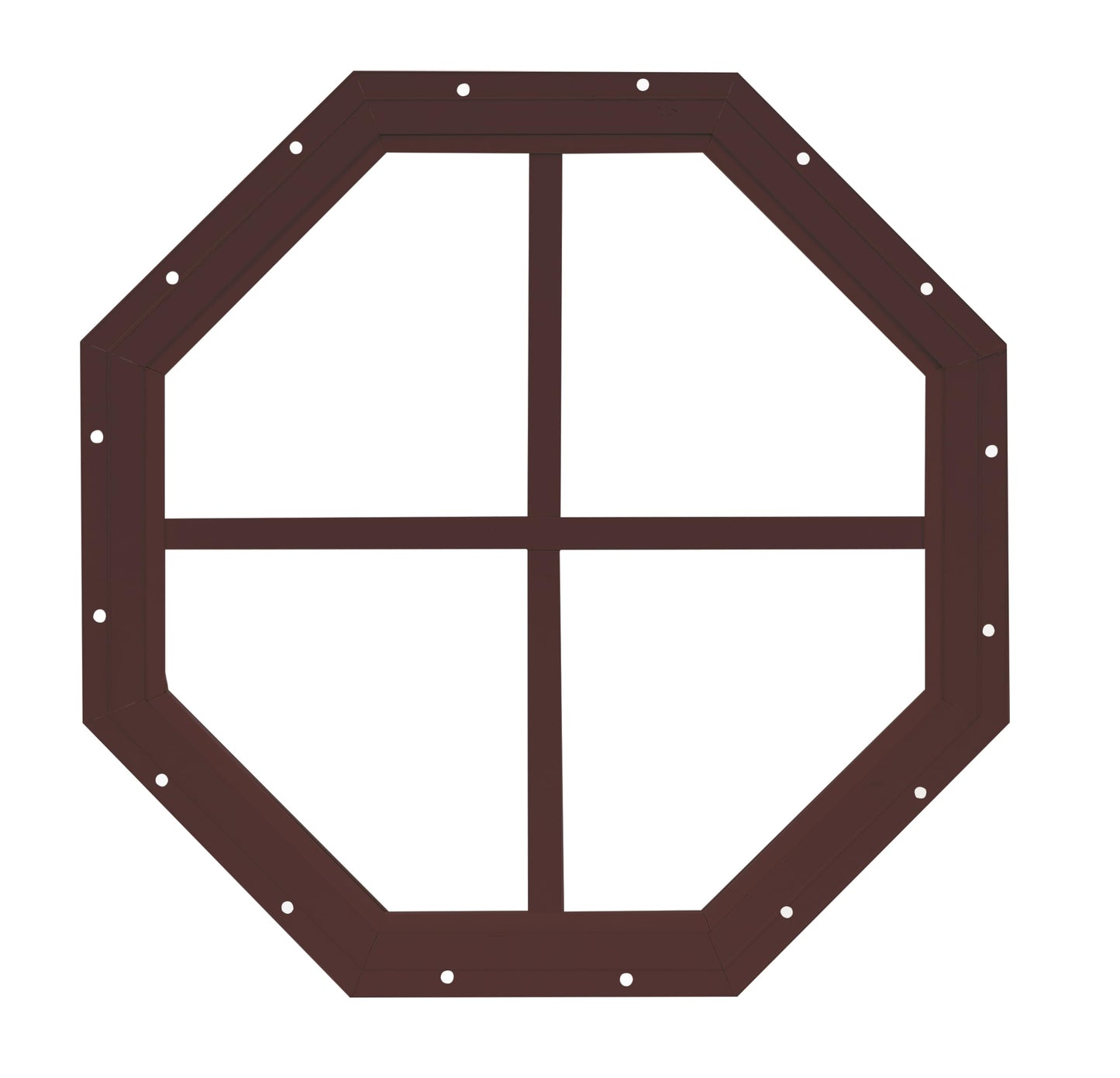 14" & 18" Octagon Gable Window, Fixed Flush Mount