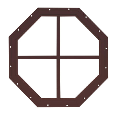 14" & 18" Octagon Gable Window, Fixed Flush Mount