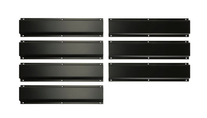 Garden Tool Organization Wall Mounted Storage System, Adjustable, Black Heavy Duty for for Sheds, Garages, and Utility Rooms, 22 PCs: 7 Rails+ 15 Hooks; 1 Set per Box (GTWSS22BLK-BX1)