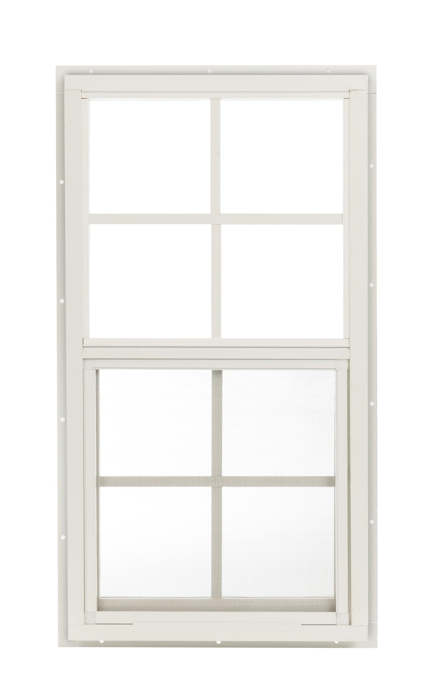 Apple Outdoor Supply 14x27 Shed Window, J-Lap Sliding Window with Tempered Glass & Screen, 1-Pack
