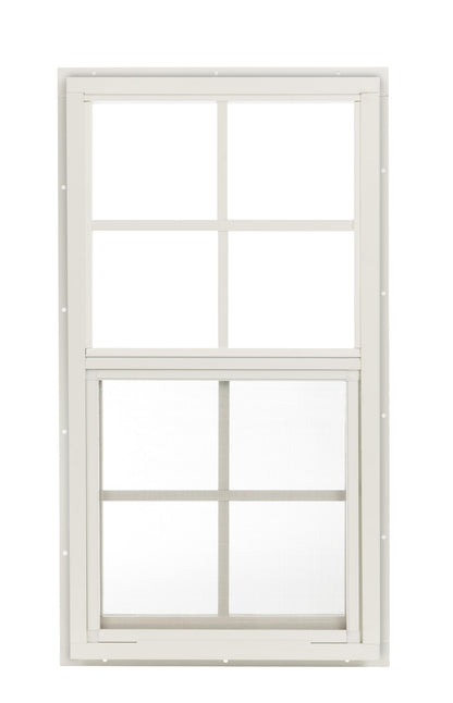 Apple Outdoor Supply 14x27 Shed Window, J-Lap Sliding Window with Tempered Glass & Screen, 1-Pack