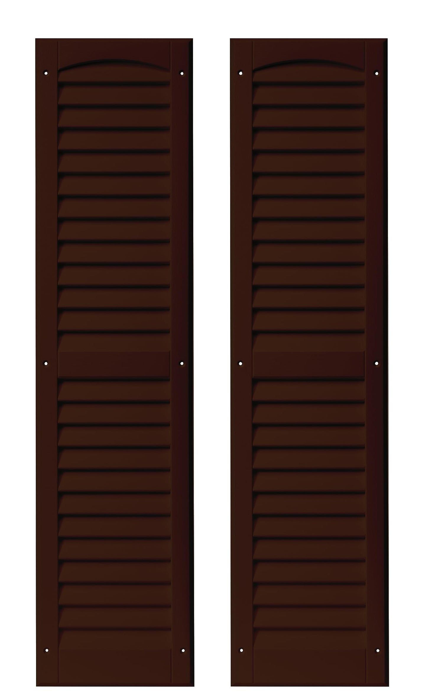 9" x 36" Louvered Shed Shutters, 1 Pair