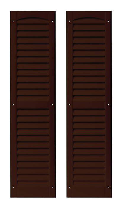 9" x 36" Louvered Shed Shutters, 1 Pair