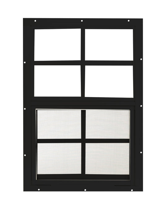 Apple Outdoor Supply 14x21 Shed Window, Flush Mount Sliding Window with Tempered Glass & Screen, 1-Pack