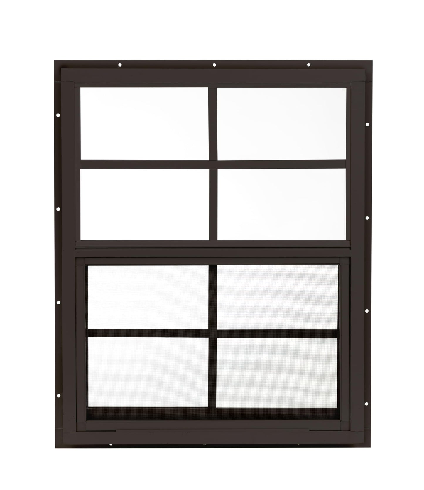 Apple Outdoor Supply 18x23 Shed Window, J-Lap Sliding Window with Tempered Glass & Screen, 1-Pack