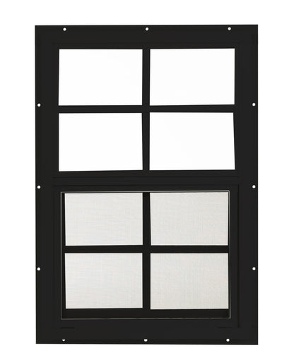 Apple Outdoor Supply 14x21 Shed Window, J-Lap Sliding Window with Tempered Glass & Screen, 1-Pack