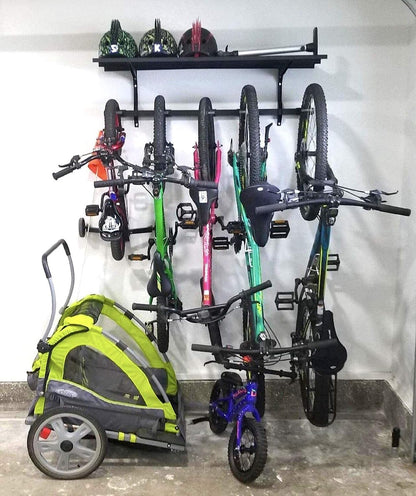 Bike Rack & Shelf | G-Bike Solid Shelf | Holds 5 Bikes