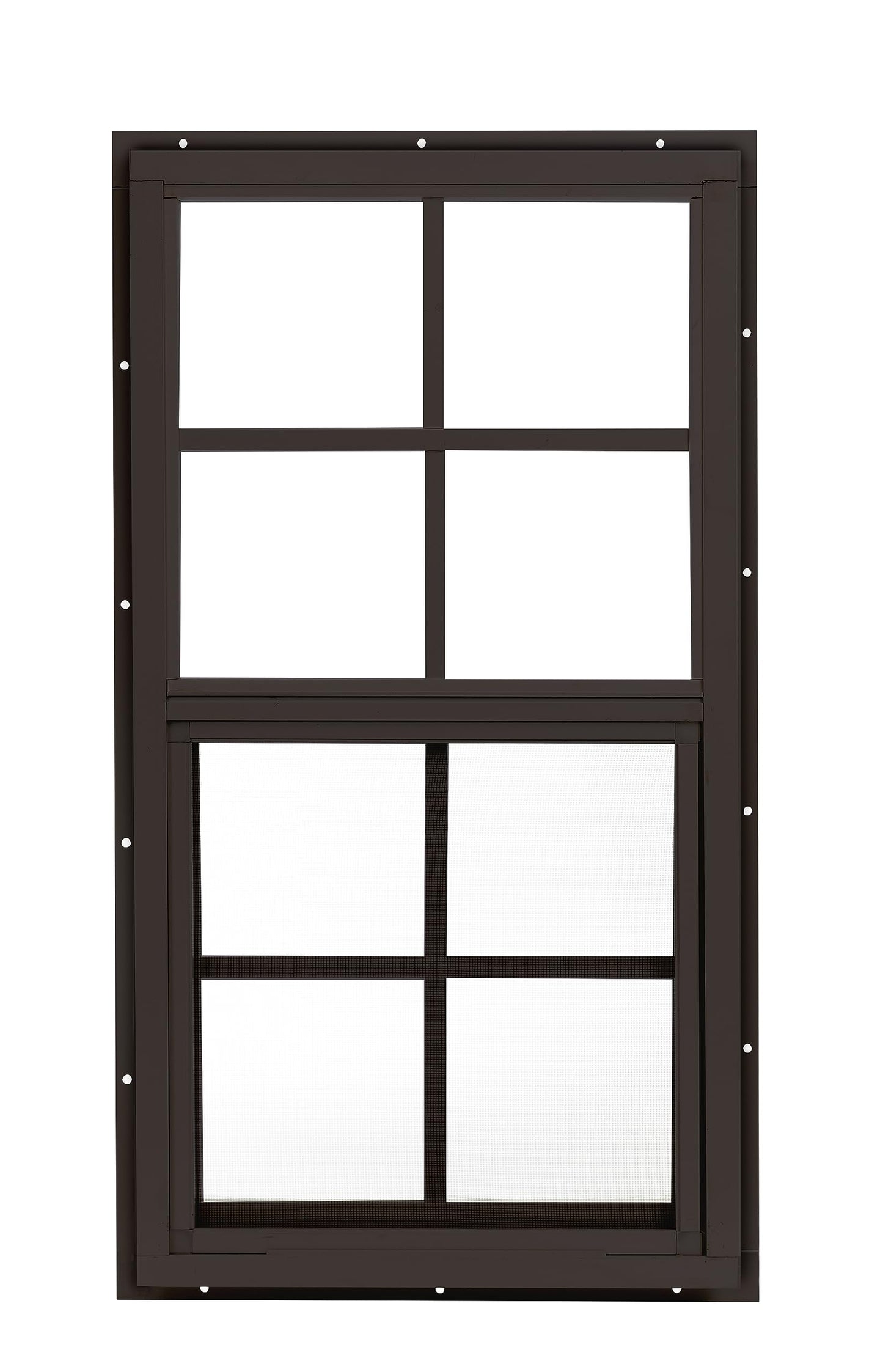 Apple Outdoor Supply 14x27 Shed Window, J-Lap Sliding Window with Tempered Glass & Screen, 1-Pack