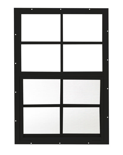 Apple Outdoor Supply 18x27 Shed Window, Flush Mount Sliding Window with Tempered Glass & Screen, 1-Pack