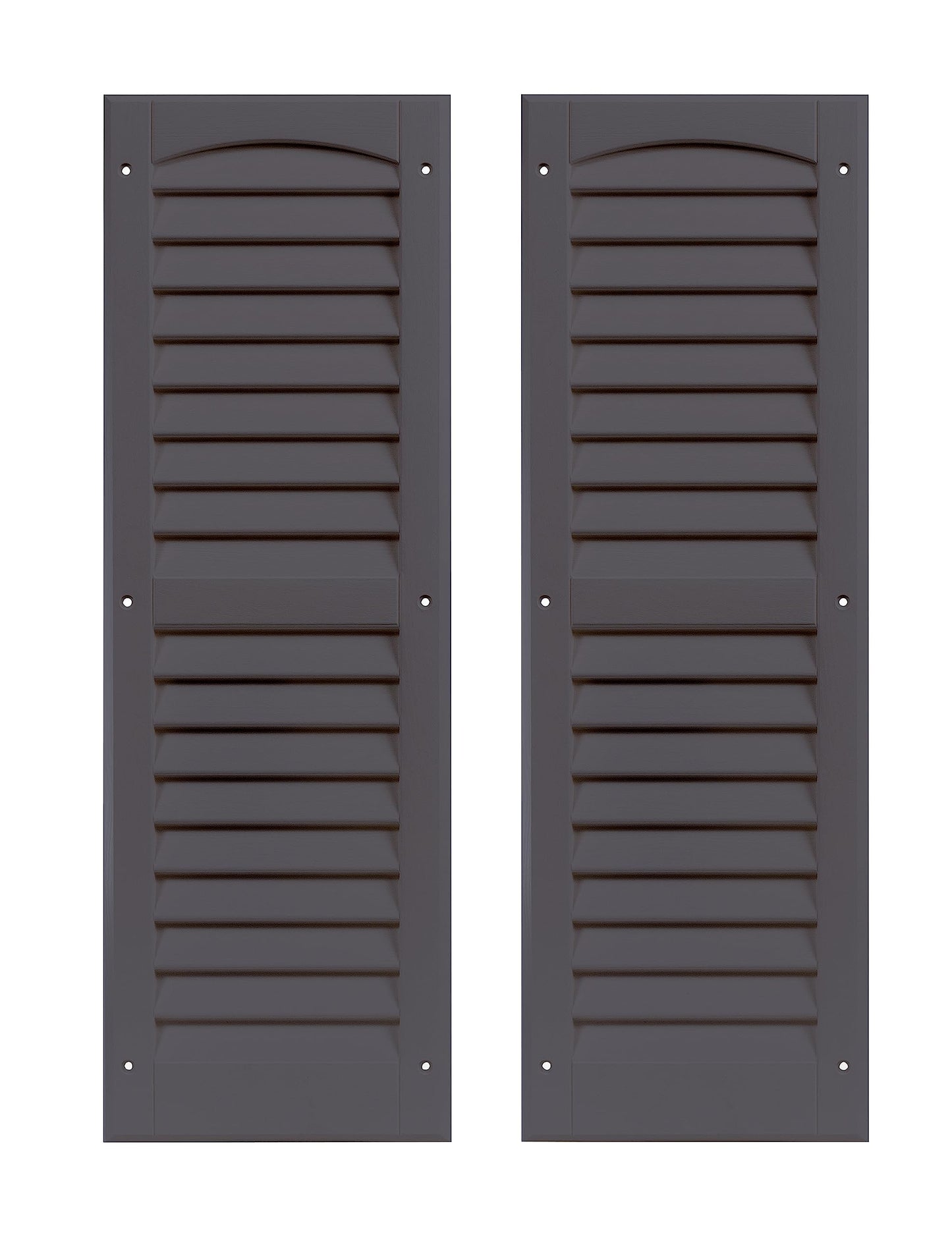 9" x 27" Louvered Shed Shutters, 1 Pair