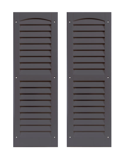 9" x 27" Louvered Shed Shutters, 1 Pair