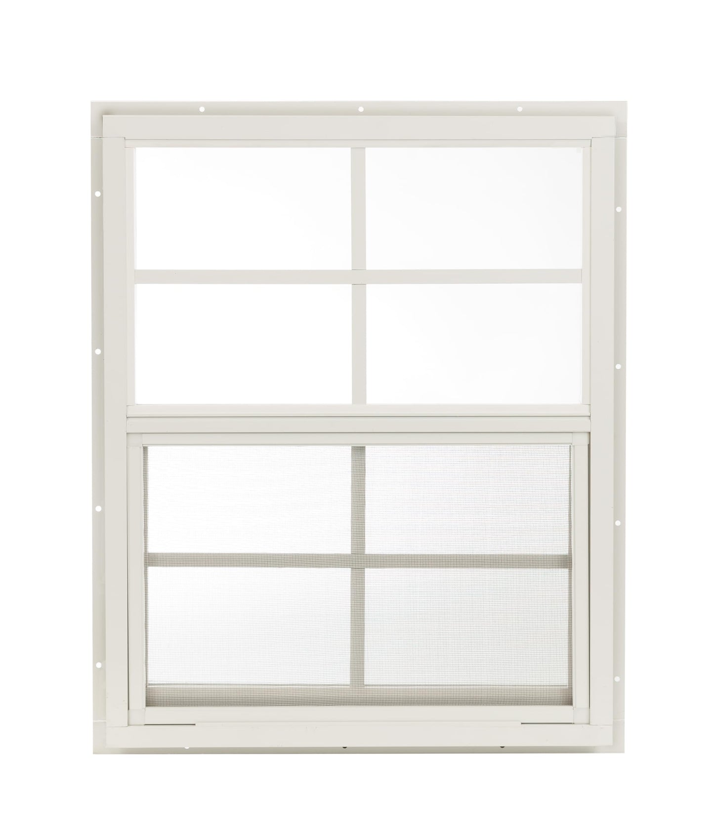 Apple Outdoor Supply 18x23 Shed Window, J-Lap Sliding Window with Tempered Glass & Screen, 1-Pack