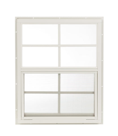 Apple Outdoor Supply 18x23 Shed Window, J-Lap Sliding Window with Tempered Glass & Screen, 1-Pack