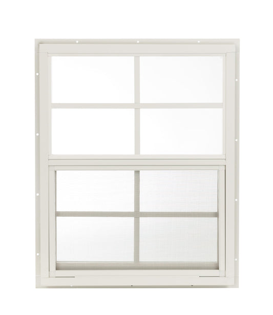 Apple Outdoor Supply 18x23 Shed Window, J-Lap Sliding Window with Tempered Glass & Screen, 1-Pack
