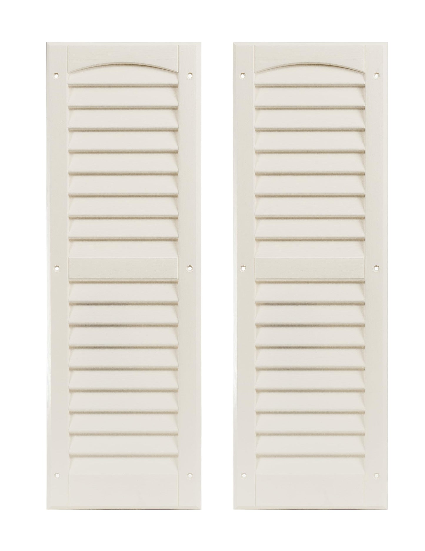 9" x 27" Louvered Shed Shutters, 1 Pair