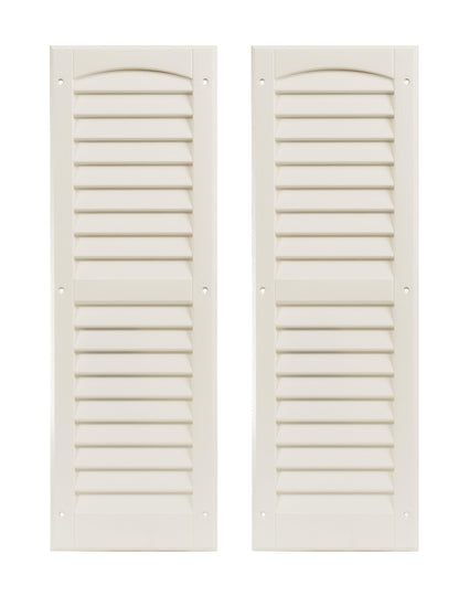 9" x 27" Louvered Shed Shutters, 1 Pair