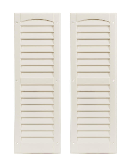 9" x 27" Paintable Louvered Shed Shutters, 1 Pair