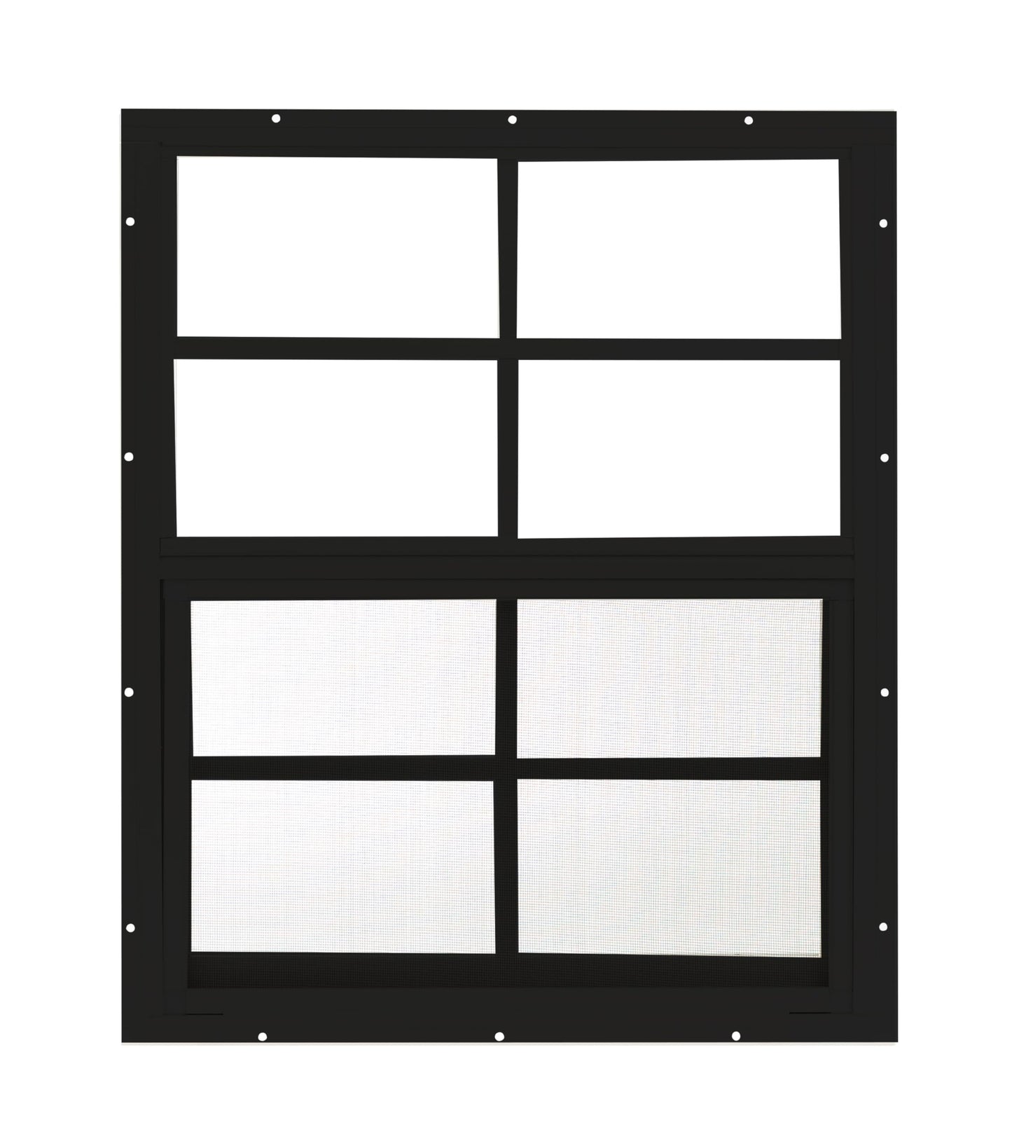 Apple Outdoor Supply 18x23 Shed Window, Flush Mount Sliding Window with Tempered Glass & Screen, 1-Pack