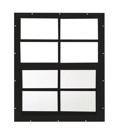 Apple Outdoor Supply 18x23 Shed Window, Flush Mount Sliding Window with Tempered Glass & Screen, 1-Pack