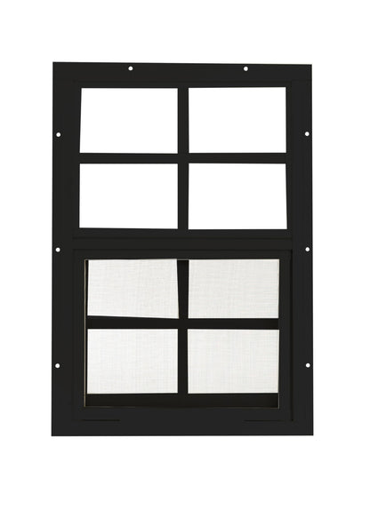 Apple Outdoor Supply 12x18 Shed Window, Flush Mount Sliding Window with Tempered Glass & Screen, 1-Pack