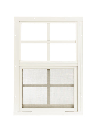 12" x 18" Flush Mount Sliding Shed Window | Tempered Glass, Screened, Rustproof Frame