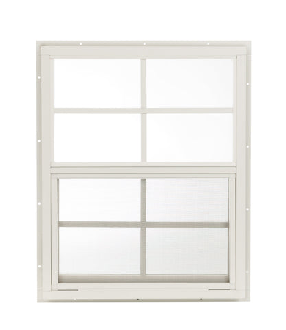 18" x 23" J-Lap Sliding Shed Window  |  Tempered Glass, Screened Aluminum Frame